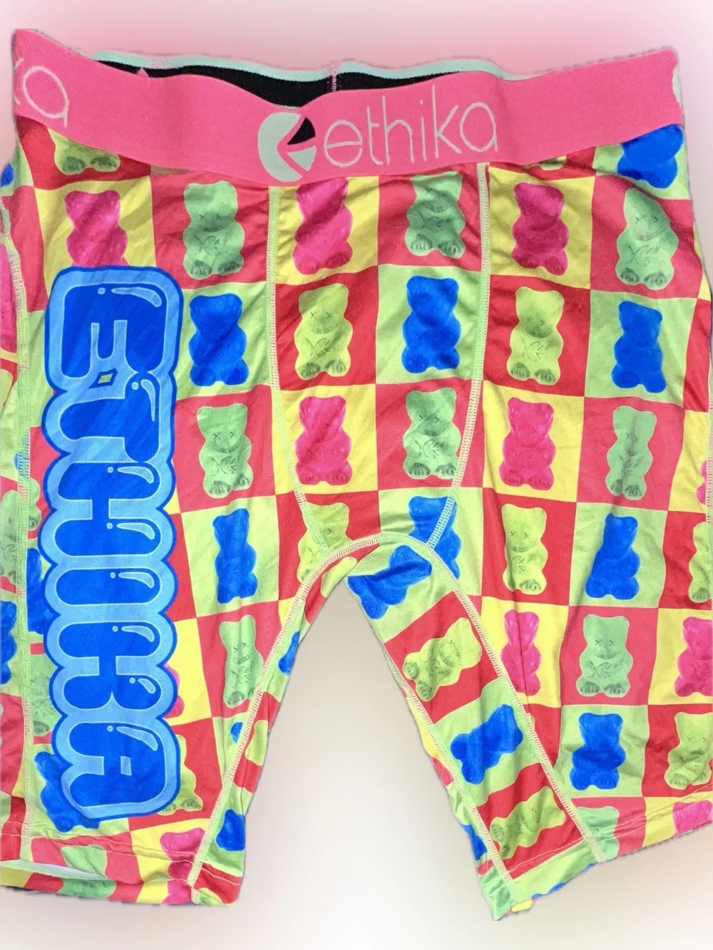 Ethika Gummy Bear Print Boxer Briefs - Pink, Yellow, Blue, Green medium/large os